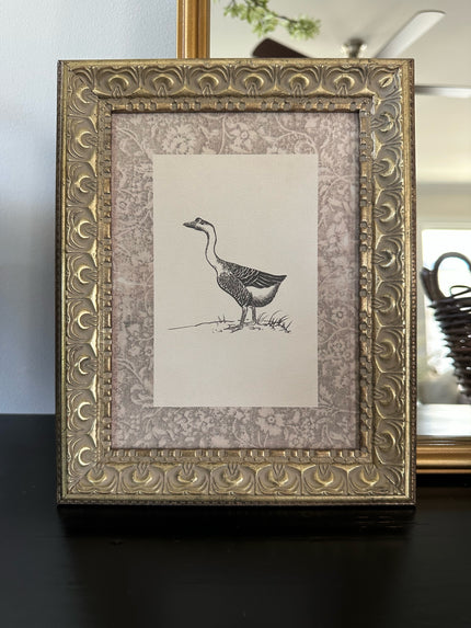 8 x10 Goose Framed Wall Art