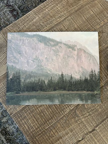 Mountain Pine Landscape Canvas Board Wall Art