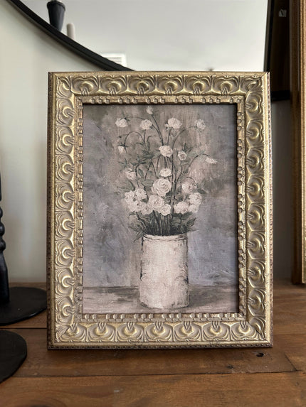 8 x 10 Framed Long Stem Roses Wall Art