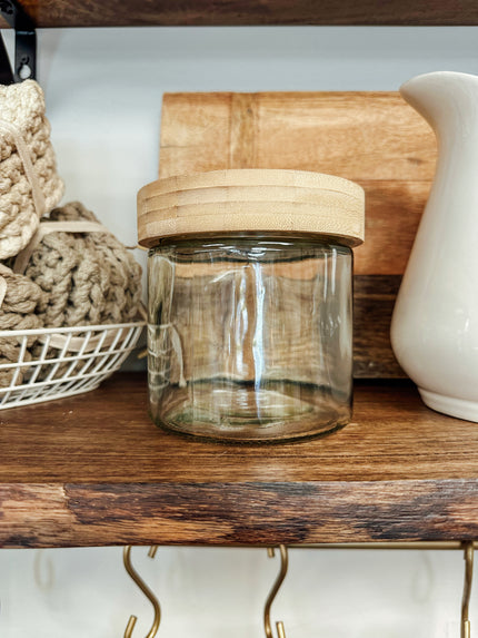 Round Glass Storage Canister
