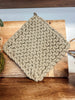 8 in. Square Crochet Potholder - Neutral Collection