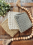 8 in. Square Crochet Potholder - Neutral Collection