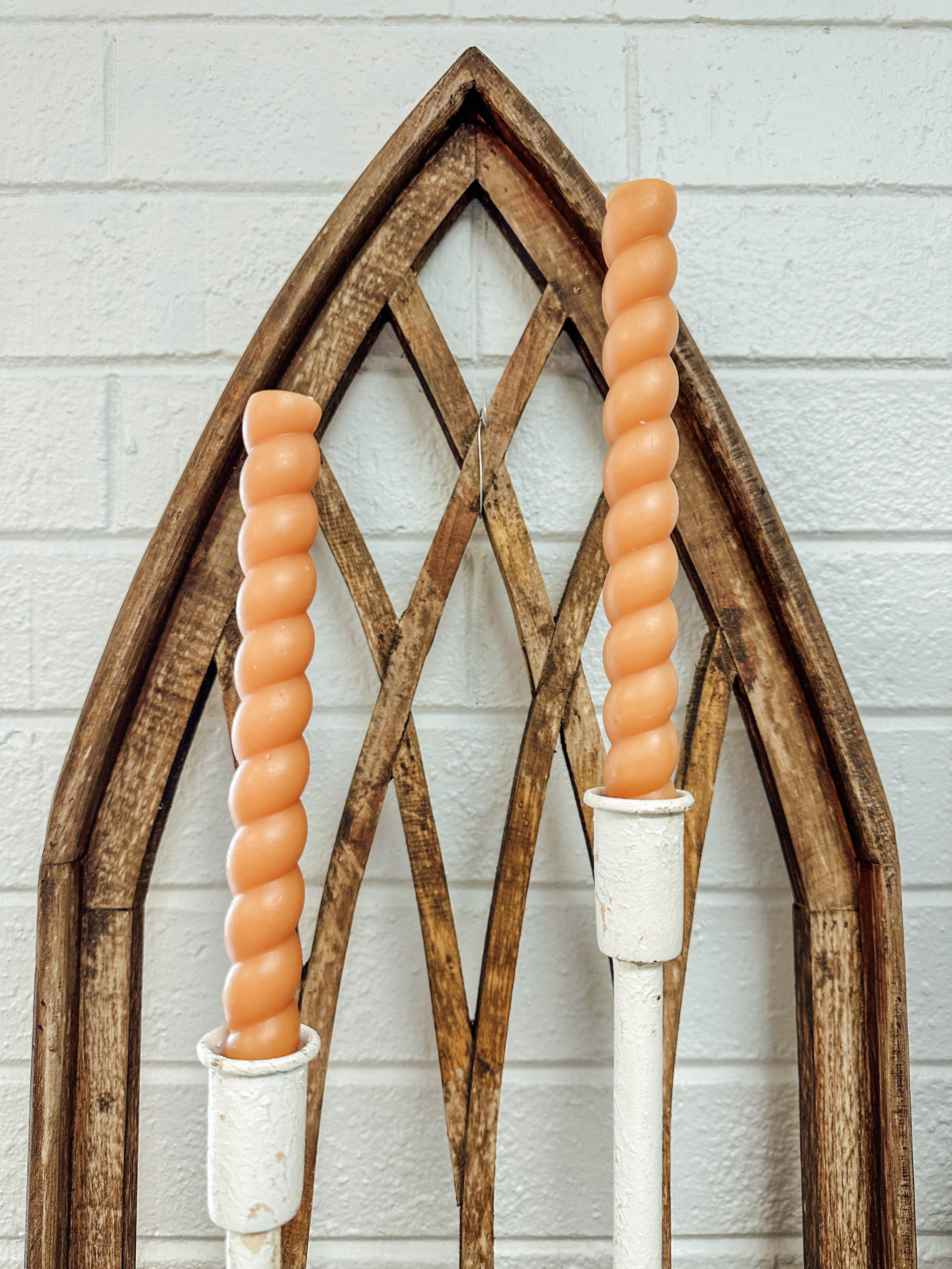 10 in. Twisted Taper Candle 2-Piece Set