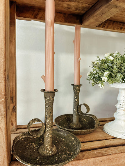 10.25 in. Tree Branch Tapper Candle 2-Piece Set