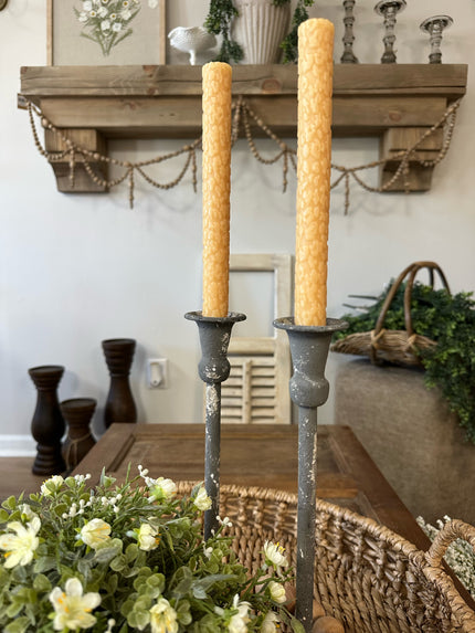 10 in. Leopard Taper Candle 2-Piece Set