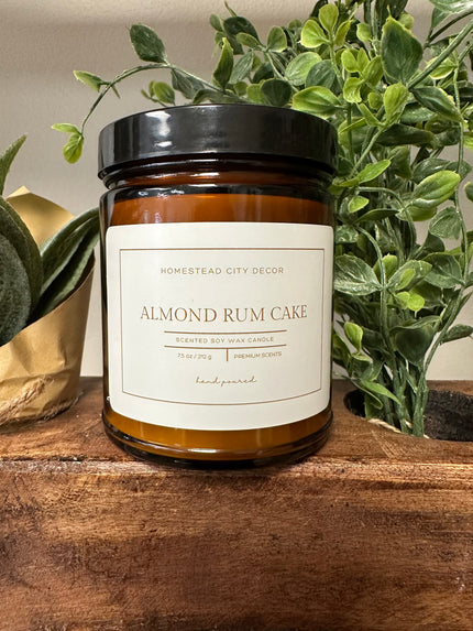 Almond Rum Cake Candle