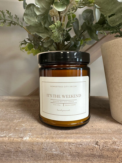 It's The Weekend Candle