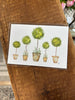 Topiary Set of 5 Art Print