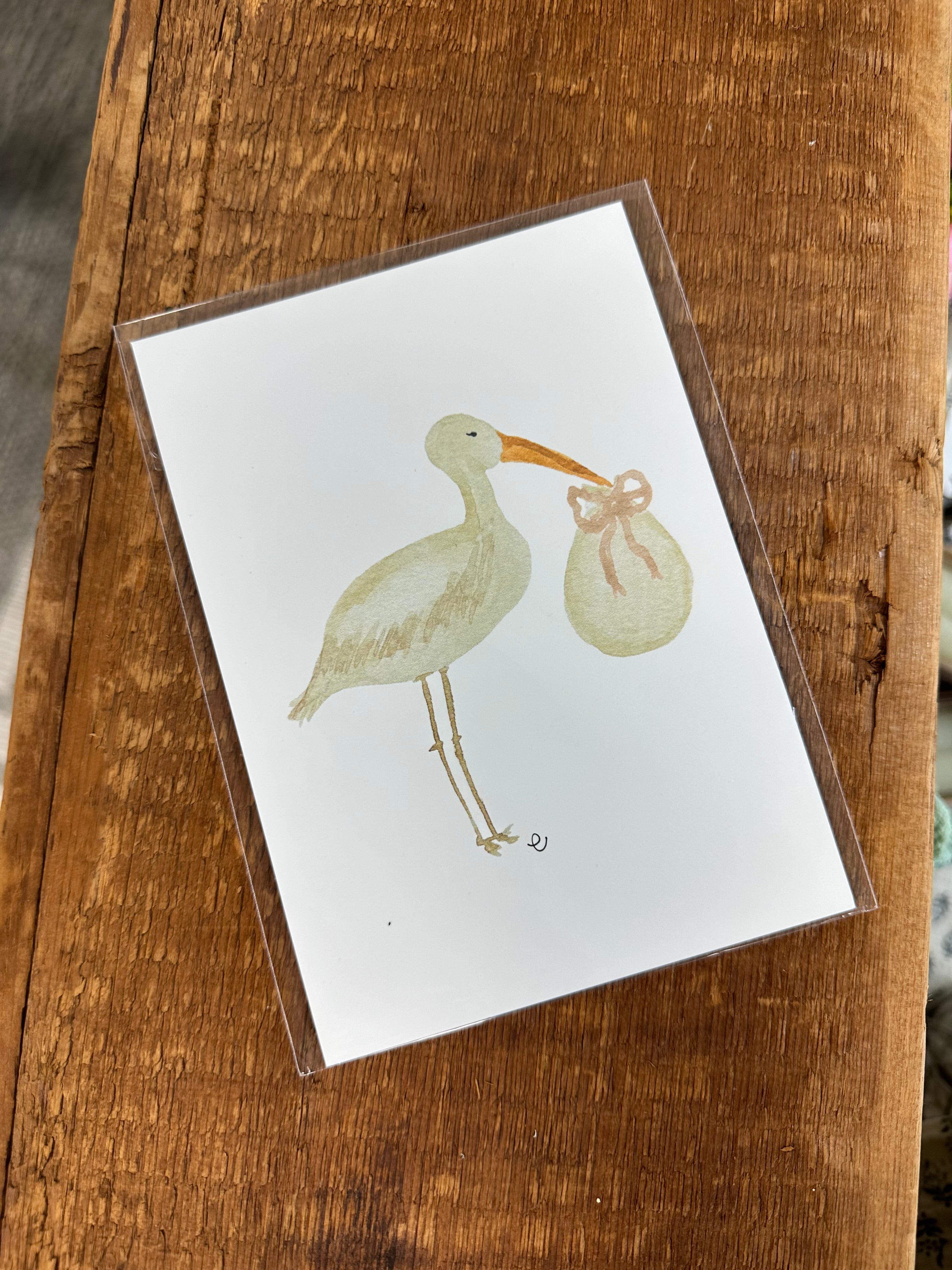 Stork Art Print