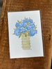 Blue Hydrangea Floral Art Print