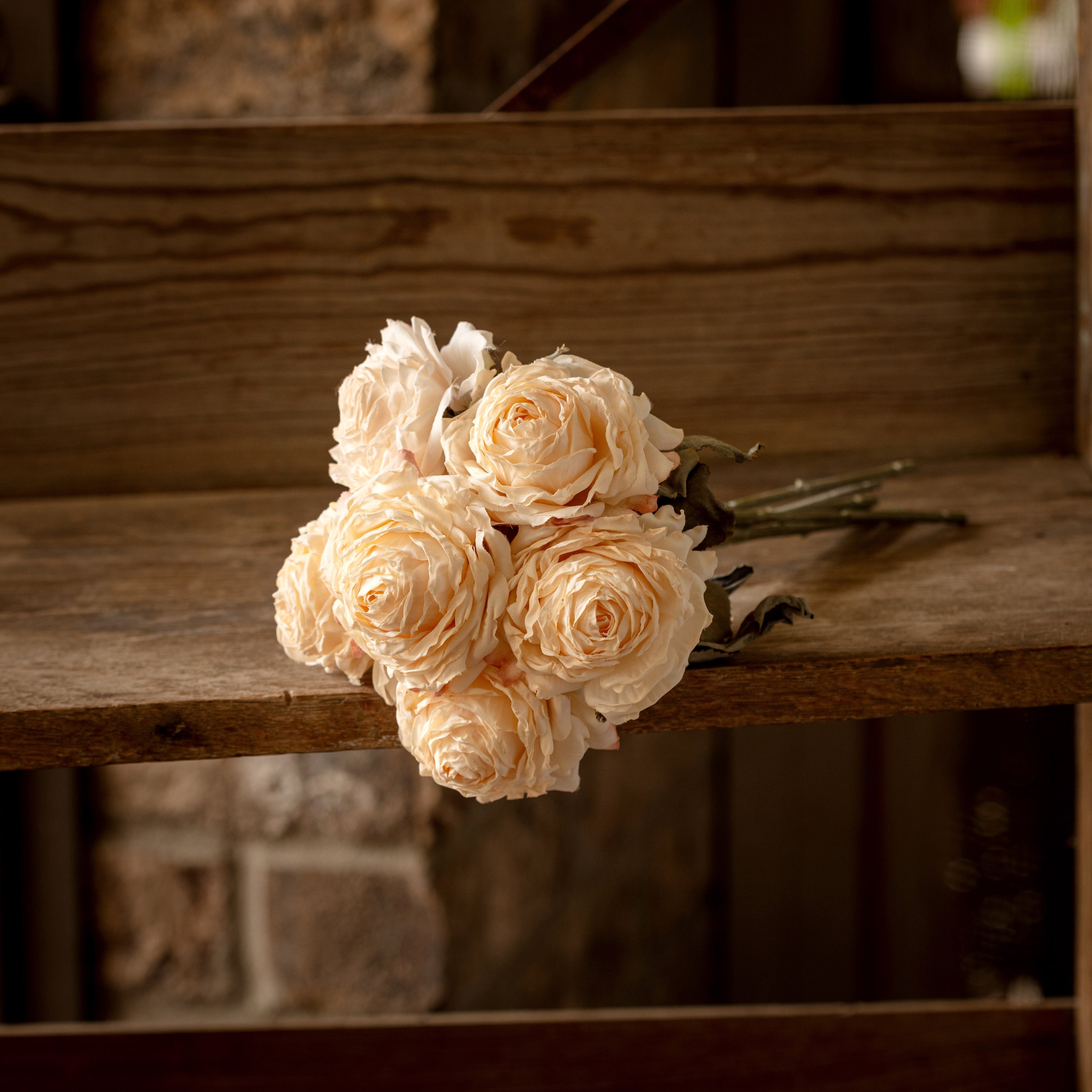 11 in. French Rose Bouquet Bundle