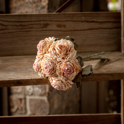 11 in. French Rose Bouquet Bundle