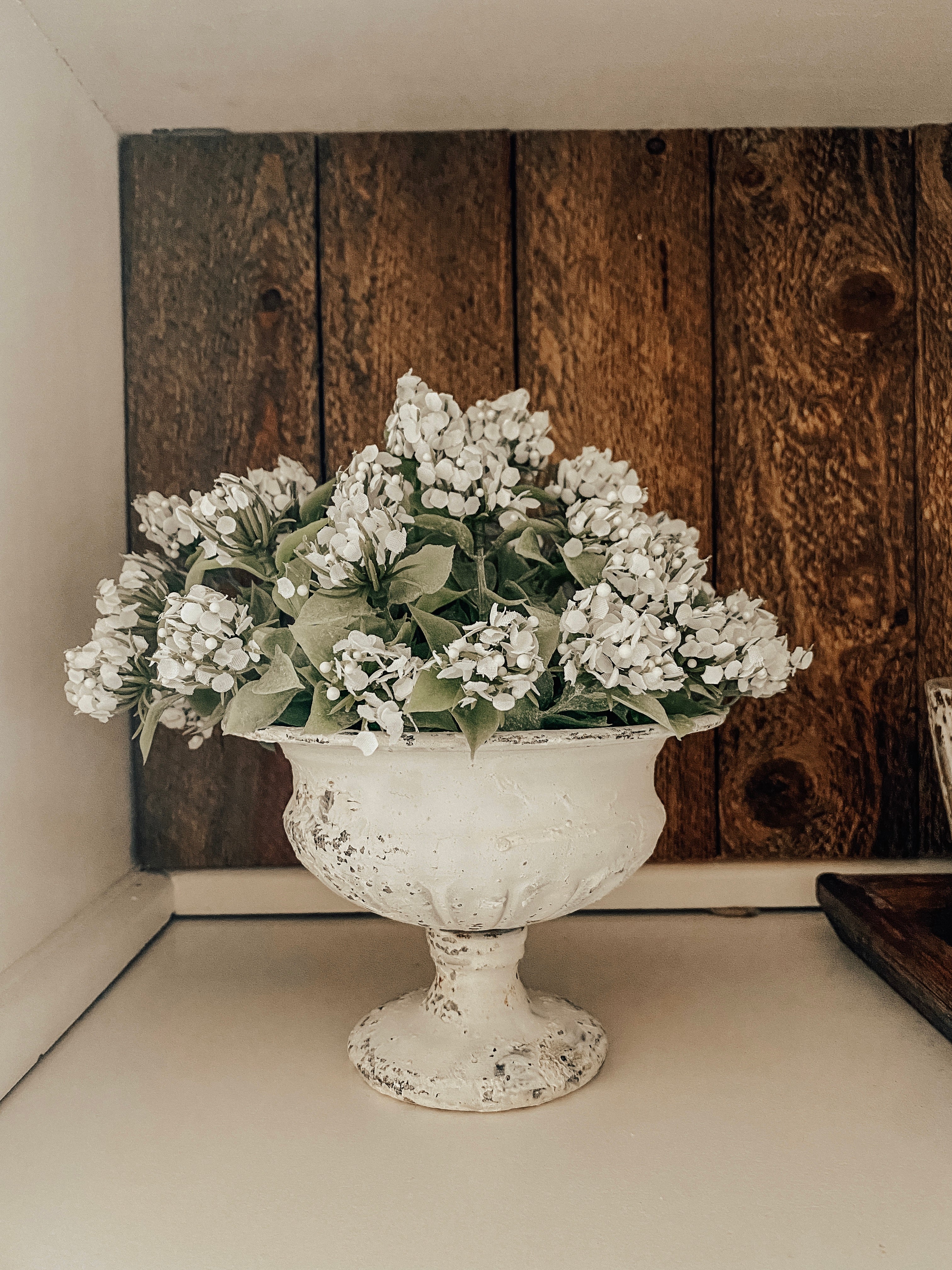 10 in. Bloomer Half Sphere Sphere White 