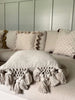 18 in. Crochet & Tassels Pillow Pillows 