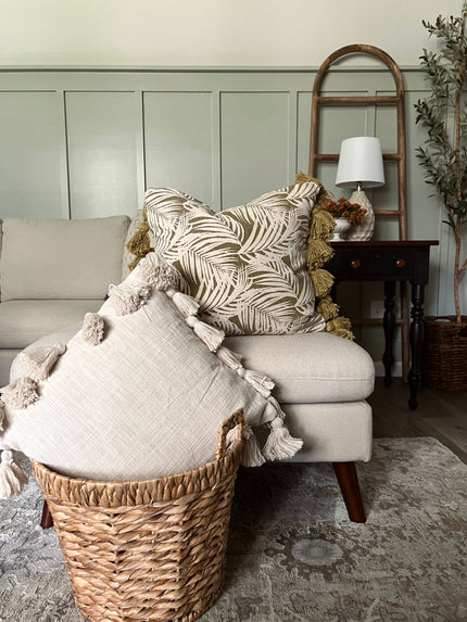 18. Palm Leaf Tassels Pillow Pillows 