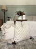 20 in. Dot Embroidery & Tassels Pillow Pillows 