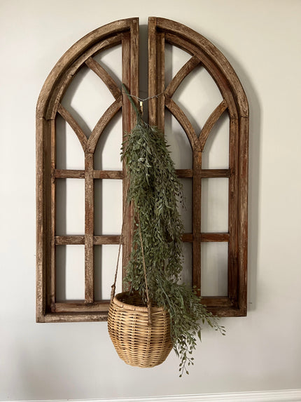 34 in. Mixed Sage Hanging Bush Hanging Garland 