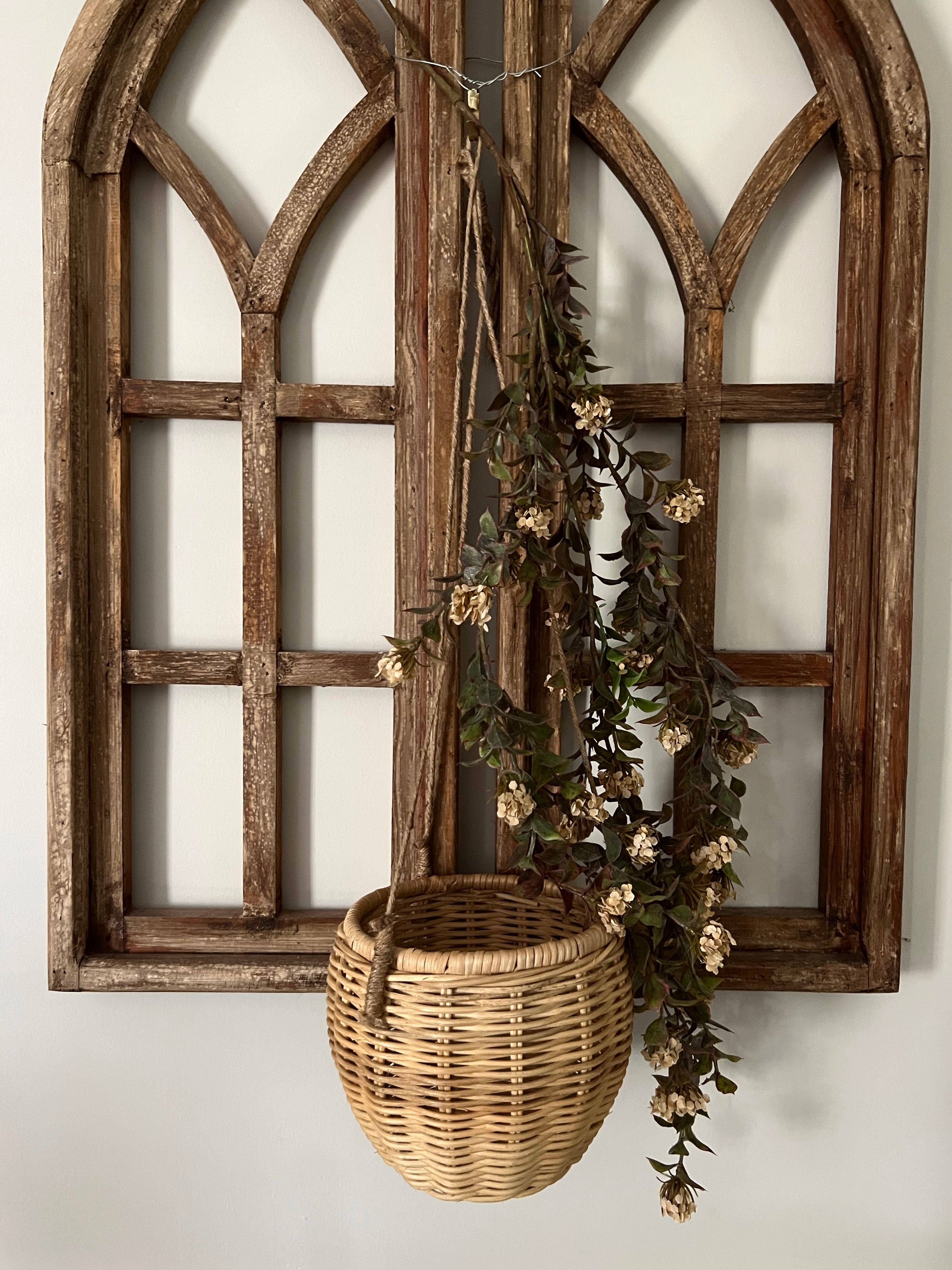 37 in. Bloomer Hanging Garland Sphere 