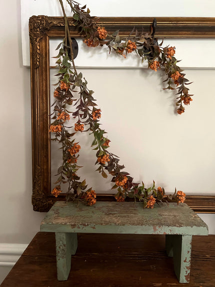 37 in. Bloomer Hanging Garland Sphere Orange 