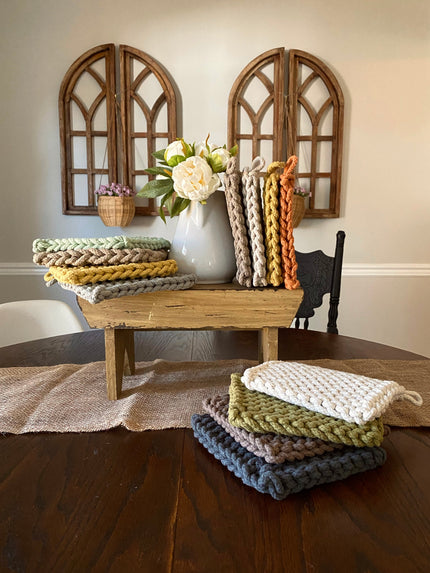 8 in. Square Crochet Potholder - Collection 12 Potholder 