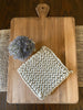 8 in. Square Crochet Potholder - Collection 12 Potholder WhiteSmoke 