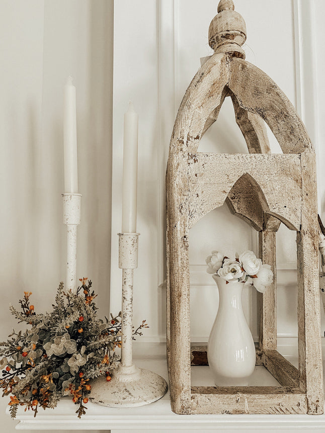 Cream Fable Taper Candle Holder Candle Holder 
