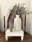 Distressed White Square Riser Riser 