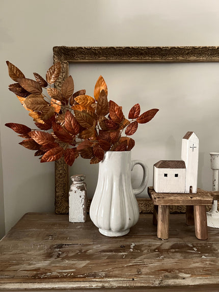 Fluted Stoneware Pitcher Pitcher 