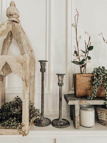 French Gray Maglia Candle Holder Candle Holder 