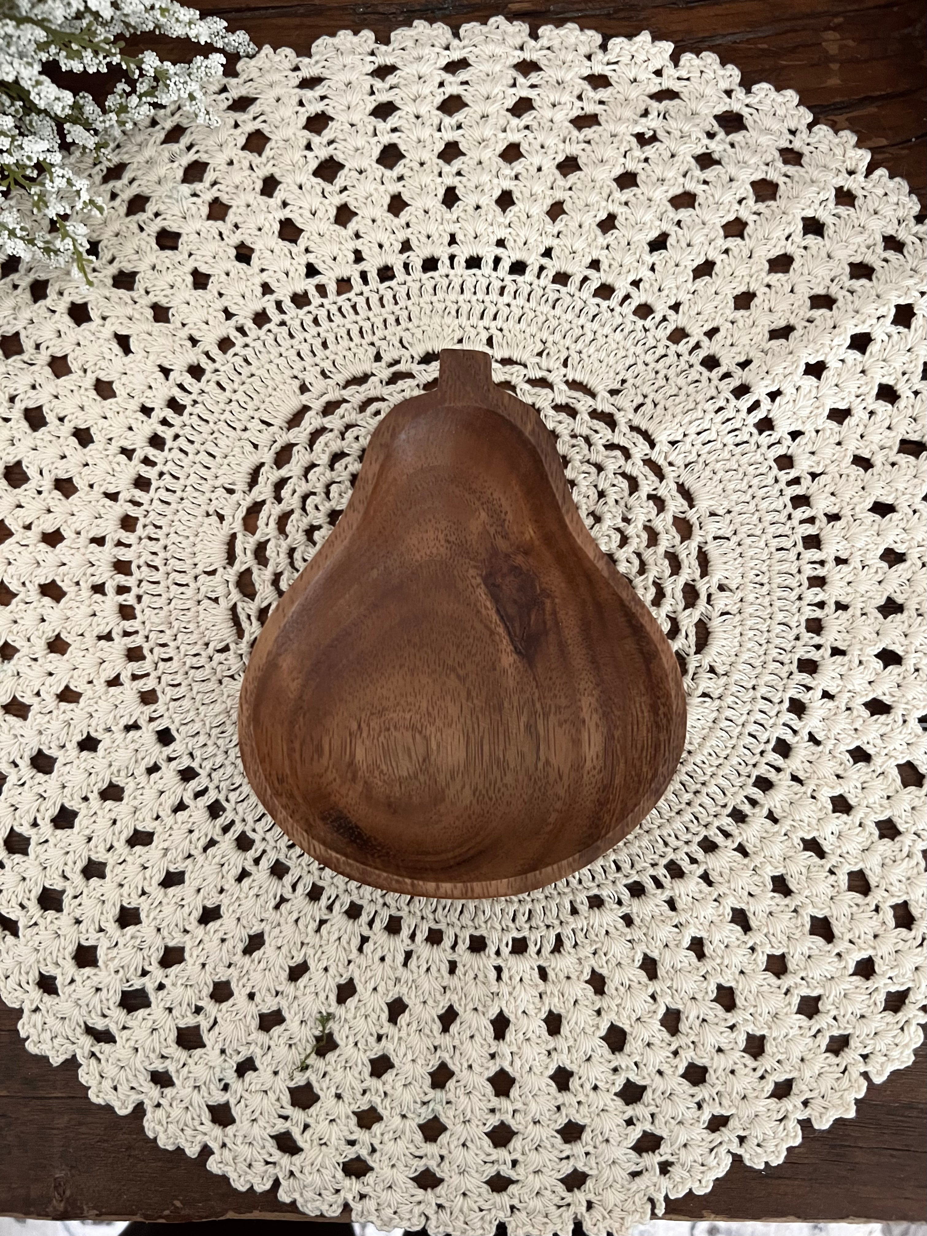 Hand-Carved Acacia Wood Bowl Bowl 