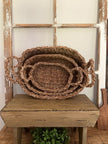 Natural Woven Seagrass Basket Set Basket 