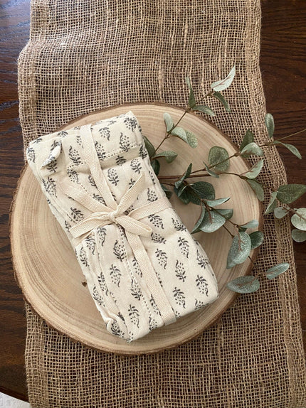 Printed Floral Napkin Towel 4-Piece Set Kitchen Towel 