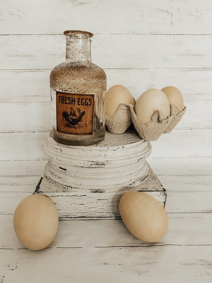 Vintage Fresh Eggs Bottle Bottle 