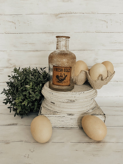 Vintage Fresh Eggs Bottle Bottle 