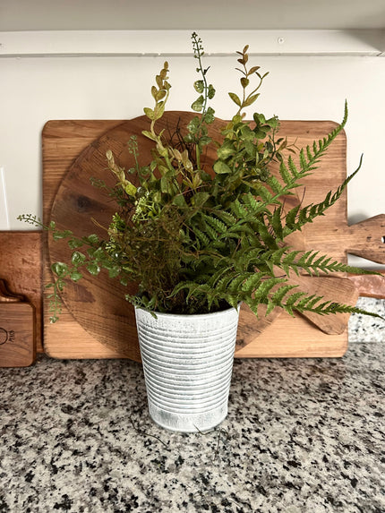 Woodland Greens Floral Pot Plant 